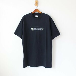 OAKLEY オークリー 00s Tシャツ ロゴプリント ペルー製 黒 L （w-5320717）