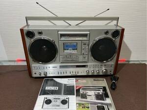National National radio-cassette RX-7200 station operation goods FMAM reception possible long-term keeping goods beautiful goods 