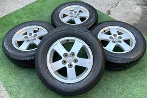 三菱 純正 16インチ アルミホイール★ DUNLOP 215/70R16 4本セット★ デリカD:5 アウトランダー エクリプスクロス パジェロ等に