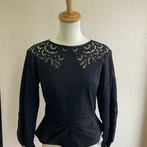 【送料無料】【Her lip to】AKB小嶋陽菜Leaf Lace Trimmed Pullover NO.1213302060