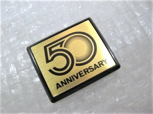 ★希少 50ｔｈ ANNIVERSARY 日産 創立50周年スカイライン R30 鉄仮面 ローレル ブルーバード他 新品 エンブレム 1点 旧車