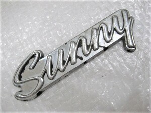 ★希少 サニー SUNNY 日産 B110? B210? B310? NISSAN ロゴ 取付型式不明 エンブレム 1点 旧車 中古3