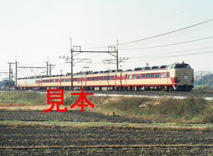鉄道写真、645ネガデータ、161169710001、「臨時特急ひばり号」（485系）、JR東北本線、東大宮〜蓮田、2010.12.11、（4591×3362）