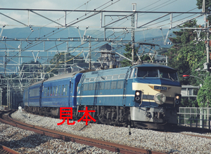 鉄道写真645ネガデータ、119600880003、寝台特急はやぶさ、EF66-54、JR東海道本線、湯河原～真鶴、1999.11.18、（4266×3124）