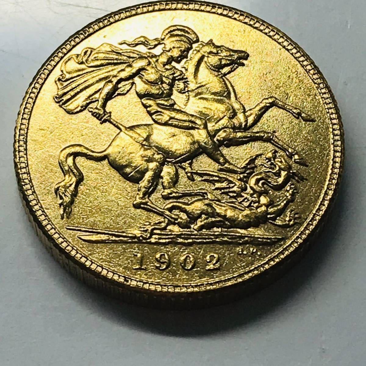 高評価の贈り物 1903年 エドワード7世 イギリス国王 ソブリン金貨 PCGS