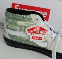 23SS SUPREME x VANS シュプリーム バンズ Dollar Skate Grosso Mid ダラー スニーカー US 9.0 27cm b6890_画像3