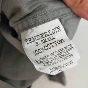 TENDERLOIN テンダーロイン ワークシャツ 長袖 XS セージグリーンの画像7