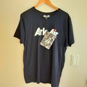 新品未使用タグ付き ARK AIR アークエアー CARGO POCKET TEE J002AA カーゴポケット Tシャツ 半袖 オーガニックコットン M ネイビー(紺)