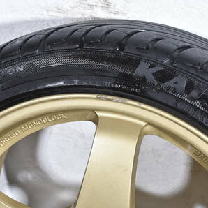 ☆スバル STI 純正 オプション 17インチ☆RAYS製 RE B20 鍛造品☆PCD100 7J +48☆KENDA KR20☆215/45R17☆インプレッサ レガシィ☆の画像4