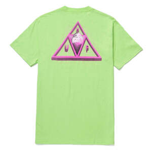 HUF Digital Dream Triple Triangle T-Shirt Lime S Tシャツ