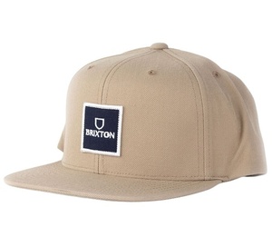 Brixton Alpha Square Mp Snapback Hat Cap Sand キャップ 