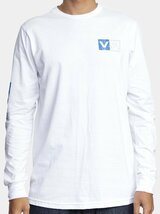 RVCA Divides Long Sleeve T-Shirt White M Tシャツ_画像4