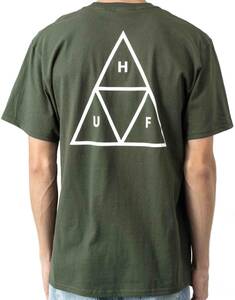 HUF Essentials TT T-Shirt Olive S Tシャツ