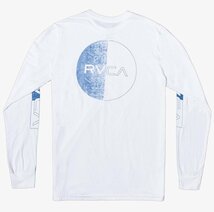 RVCA Divides Long Sleeve T-Shirt White M Tシャツ_画像1