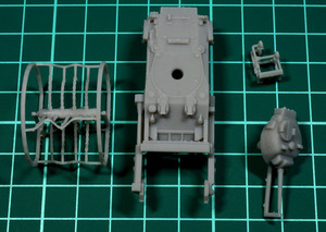 1:144 WWII British Sherman Crab II Mine Flail (sweeping mode) (レジンキット)　未組み立て・未塗装 CGD