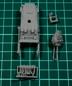 1:144 WWII British Sherman Crab II Mine Flail (resting mode) (レジンキット)　未組み立て・未塗装 CGD