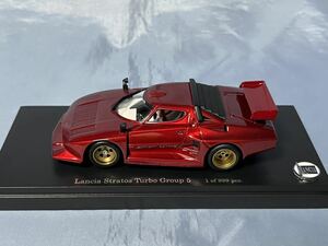 京商 製　　ランチャ　ストラトス　ターボ グループ5 メタリックレッド　　　　1/43