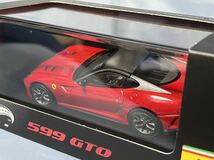 未開封　ホットウィール製　　フェラーリ 599 GTO 赤　　　　　　　1/43_画像4