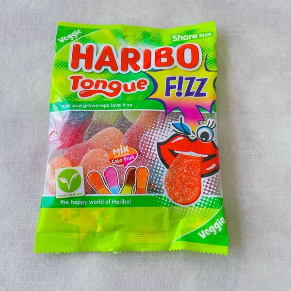 HARIBO 【日本未販売】Tongue 185g ベジタリアングミ　 ハリボーグミ