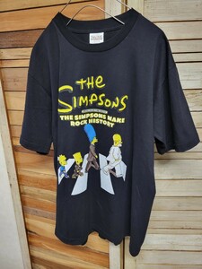 TULTEX シンプソンズ　Tシャツ sinpsons 古着 ヴィンテージ size XL ブラック 黒 希少