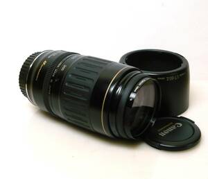 ★Canon(キャノン)◆LENS EF 100-300mm 1:4.5-5.6 ULTRASONIC◆フード(ET-65Ⅱ)付き●実用・良品