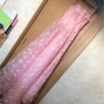 メ619 ピンクの色ドレス 訳あり_画像3