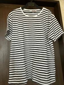 メ3722 レノマ　メンズパイルダーボー半袖Tシャツ(Ｍ)