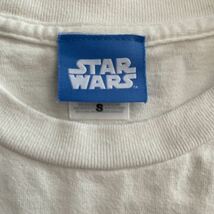 star wars スターウォーズ エピソード4のデザインのTシャツ 大き目なSサイズ 白_画像2