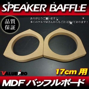 トヨタ 17cmスピーカー バッフルボード 厚18mm 2枚 ランクス ランドクルーザー マジェスタ ルミオン 86 bB IQ MR-S RAV4