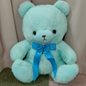 Happy Birthcolor Bear ～BIGぬいぐるみvol.4～〈March 3月〉ブルー ベア クマ 誕生石 ペンダント プレゼントに 約51cm ビッグベア