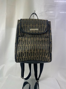 (I05867) Christian Verlaine /Christian Verlaine total pattern Mini rucksack outing size Brown 