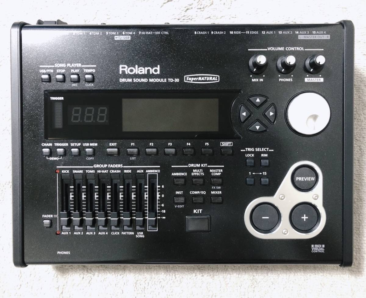 Roland TD-30 v1.13(最新) 電子ドラム 音源モジュール - JChere雅虎 