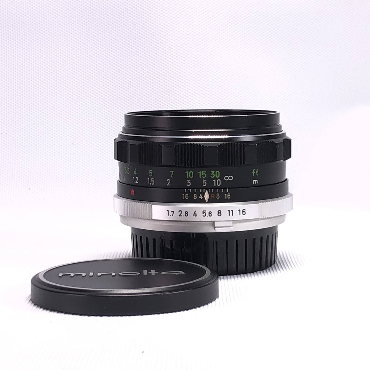 MINOLTA MC ROKKOR-PF 55mm F1.7 ミノルタSRマウント良品ヱOA4h