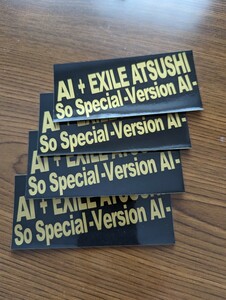 ＜匿名配送＞「AI + EXILE ATSUSHI 」　シール　5枚セット　ステッカー