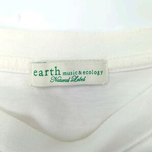 earth music&ecology ポケットTシャツ オフホワイト リユース ultraltoの画像3