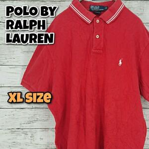 【XL】POLO BY RALPH LAUREN ポロシャツ レッド