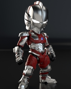 創新点 ULTRAMAN SUIT 正規品 ライトアップ機能あり ウルトラマン スーツ Action Q版 InnovationPoint 可動 フィギュア セブン ゼロ ティガ