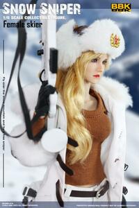 BBK 1/6 女性 スノー スナイパー 未開封新品 BBK018 Female Skier Snow Sniper フィギュア 検） ホットトイズ VERYCOOL FLAGSET DAM TOYS