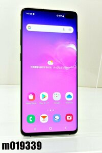 白ロム au SIMロック解除済 SAMSUNG Galaxy S10+ 128GB Android12 プリズムブラック SCV42 初期化済 【m019339】