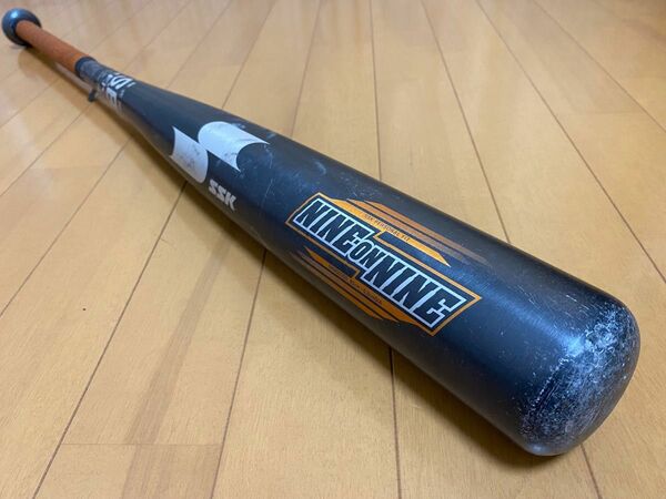 『タイムセール』SSK 金属バット 軟式野球 軟式用バット　ブラック　ミドルバランス　85cm NINE on NINE