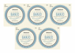  prompt decision * new goods * free shipping D*Addario EJ69×5 set (5 string banjo string / mail service 