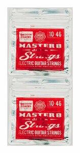 即決◆新品◆送料無料MASTER8 M8JS-002/2セット [10-46] コーティング弦 エレキギター弦/2セット/メール便