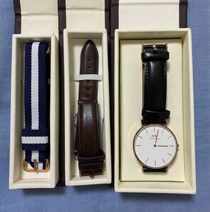 【ダニエルウェリントン/Daniel Wellington】腕時計 ベルト３本セット