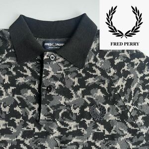 FRED PERRY フレッドペリー ニットポロシャツ 麻混紡素材 定価2万円