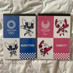 TOKYO 2020MIRAITOWA память A6|Memo Pad A6 2 позиций комплект Tokyo Olympic Tokyo 2020 Olympic 