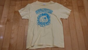 [ used ] T-shirt first generation . ratio .ma ska tsu all country CAMP the first . thing .L size light yellow color 