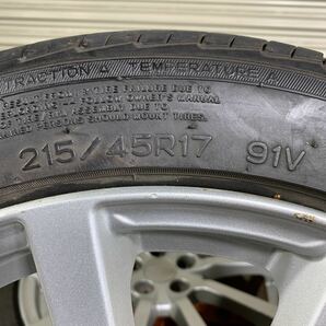 SUBARU スバル純正 17インチ アルミホイール 4本セット ナンカン ラジアルタイヤ REMEX RX-615 215/45R17 インプレッサ レガシィB4の画像6