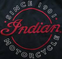 4777/良好 Indian motorcycle 半袖シャツ 3XLビックサイズ キングsize●洗濯プレス済●前後刺繍 星条旗ワッペン エポーレット付き 古着_画像6