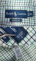 4026/美品 RALPH LAUREN CLASSIC FIT 長袖ボタンダウンシャツ XL●洗濯プレス済●ネコポス可●ポニー刺繍 チェック柄 ラルフローレン古着_画像6