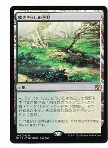 ●MTG●Foil● KTK 吹きさらしの荒野(日本語)